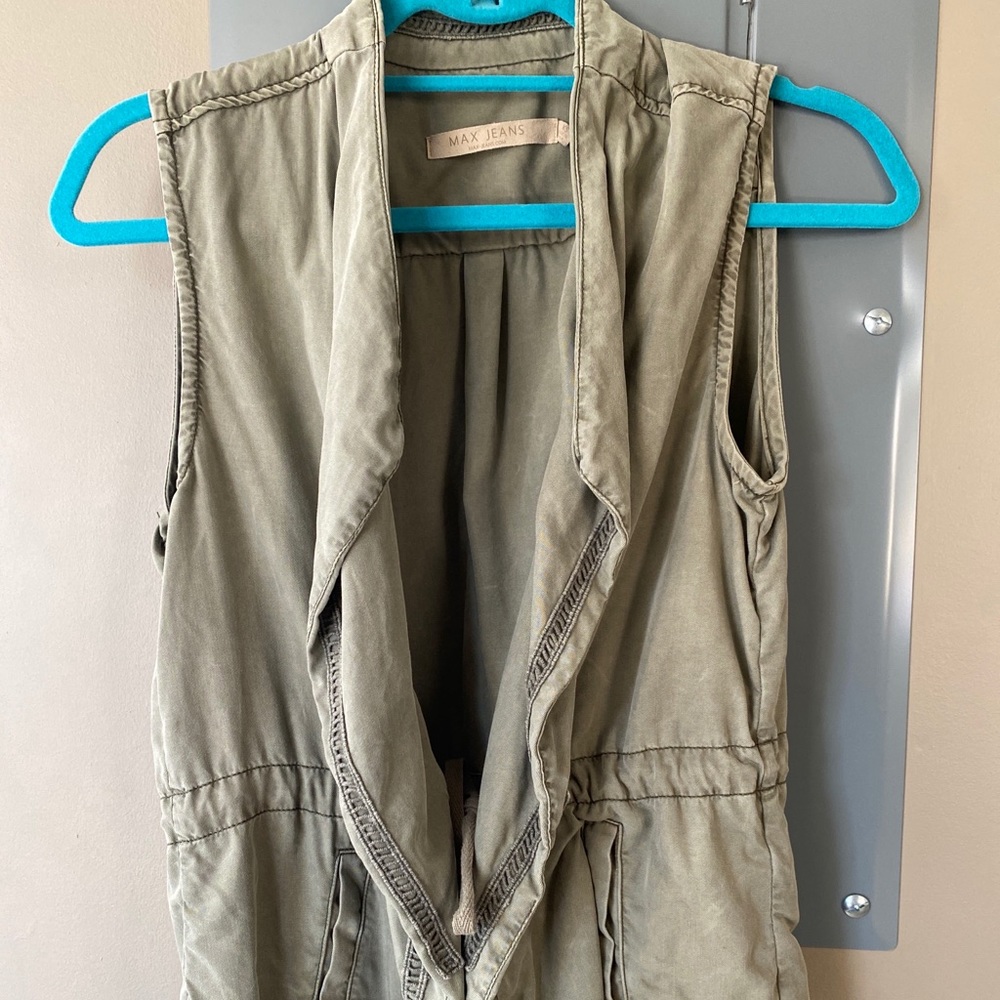 Max jeans army vest with pockets